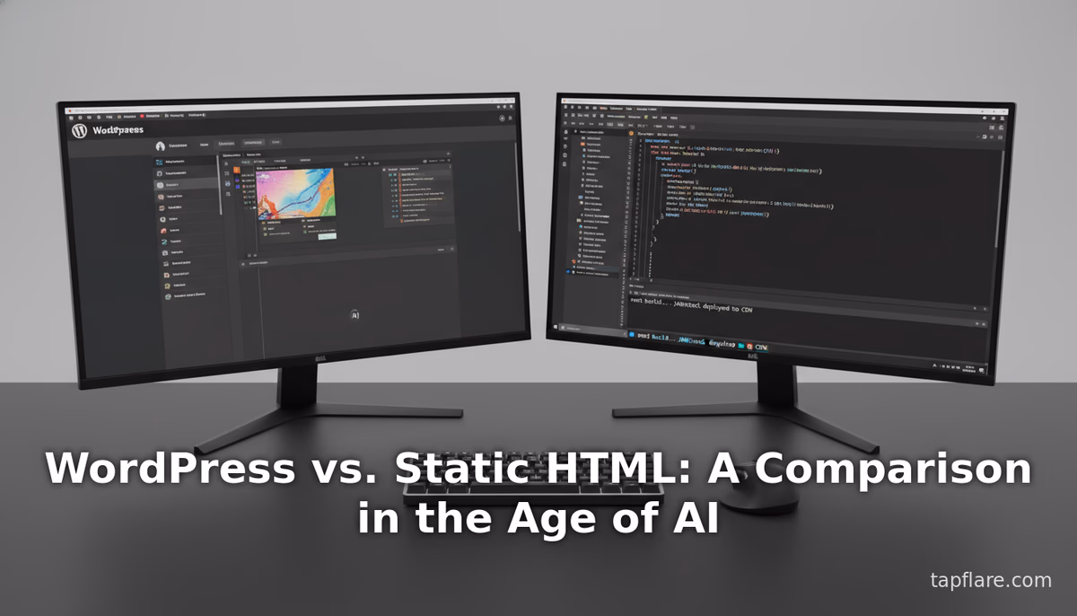 WordPress vs. Static HTML: A Comparison in the Age of AI