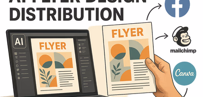 Traditional Flyer Design, Printing, and Physical Distribution